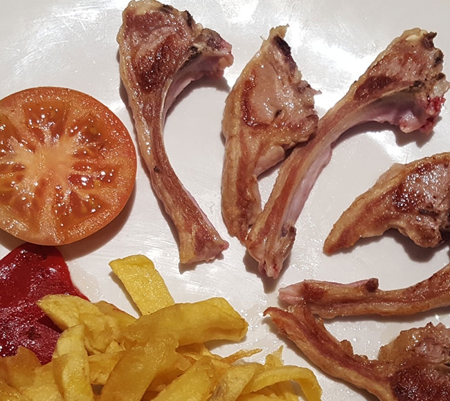 Chuletillas de lechal